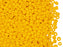 20 g Rocailles Seed Beads 8/0, Opaque Yellow, Czech Glass