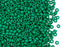 Rocailles Seed Beads 8/0, Terra Intensive Turquoise Green, Czech Glass