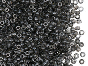 Rocailles Seed Beads 8/0, Crystal Chrom, Czech Glass