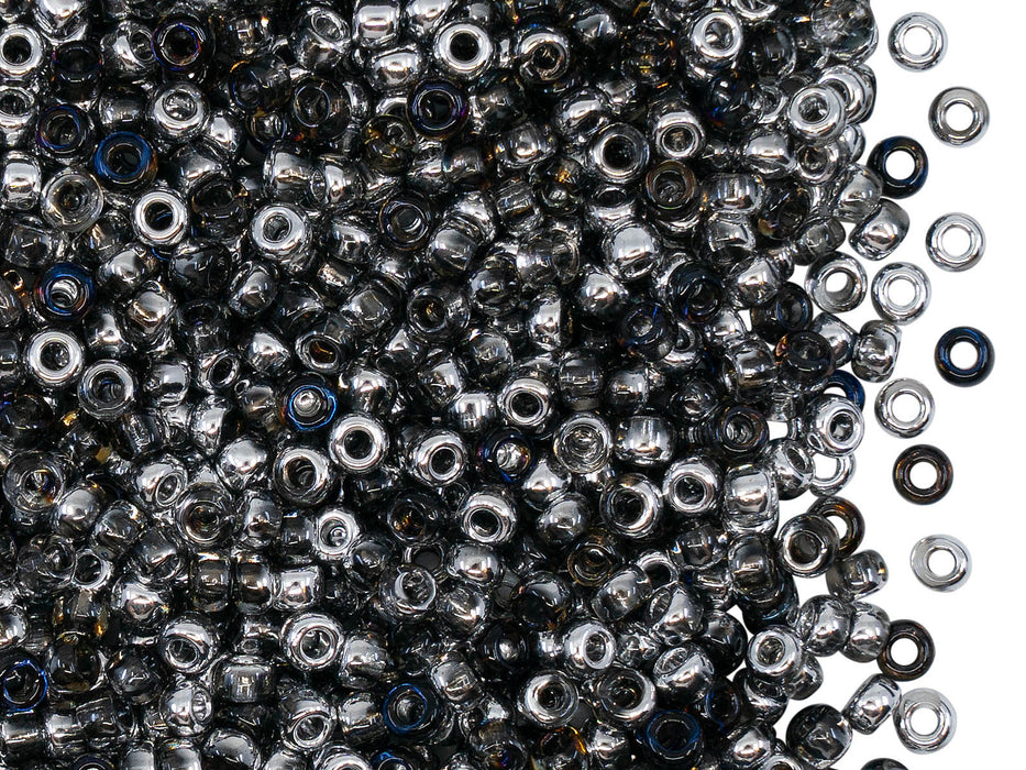 Rocailles Seed Beads 8/0, Crystal Heliotrope, Czech Glass