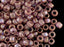 10 g 8/0 Etched Seed Beads, Crystal Etched Bronze, Czech Glass