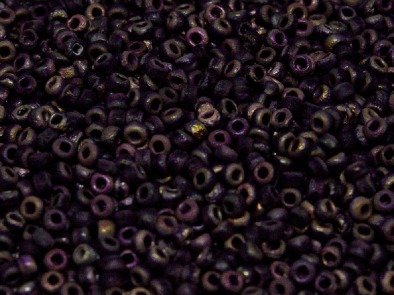 10 g 8/0 Etched Seed Beads, Crystal Etched Full Capri Rose, Czech Glass