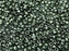 Etched Seed Beads 8/0, Crystal Etched Chrome Full, Czech Glass