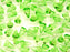 20 pcs Spike Small Pressed Beads, 5x8mm, Green Transparent, Czech Glass