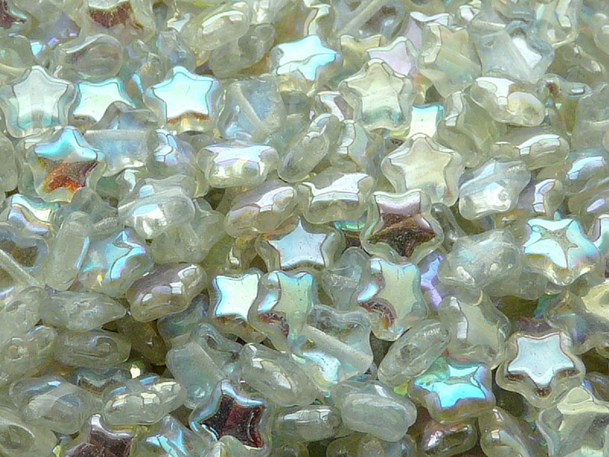 Iridescent Star Beads