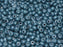 20 g 8/0 Seed Beads, Chalk White Baby Blue Luster, Czech Glass