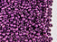 20 g 9/0 Seed Beads Preciosa Ornela, Purple Terra Metallic Matte, Czech Glass