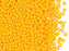 20 g 9/0 Seed Beads Preciosa Ornela, Opaque Dark Yellow Luster, Czech Glass