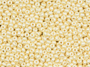 Rocailles 9/0 Cream Pearl Czech Glass Beige