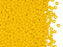 Rocailles Seed Beads 9/0, Opaque Yellow, Czech Glass