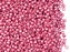 Rocailles Seed Beads 9/0, Pink Terra Metallic, Czech Glass