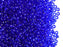 20 g 9/0 Seed Beads Preciosa Ornela, Dark Sapphire Transparent, Czech Glass