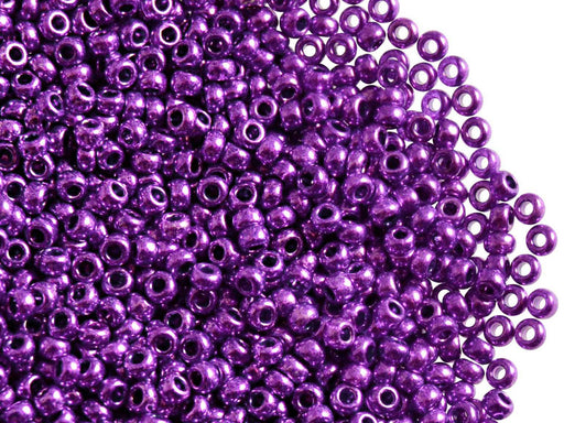 20 g 9/0 Seed Beads Preciosa Ornela, Metallic Purple, Czech Glass