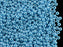 20 g 9/0 Seed Beads Preciosa Ornela, Turquoise Blue Opaque Luster, Czech Glass
