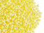 20 g 9/0 Seed Beads Preciosa Ornela, Yellow Pearl Ceylon, Czech Glass