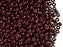 20 g 9/0 Seed Beads Preciosa Ornela, Dark Red Metallic Luster, Czech Glass