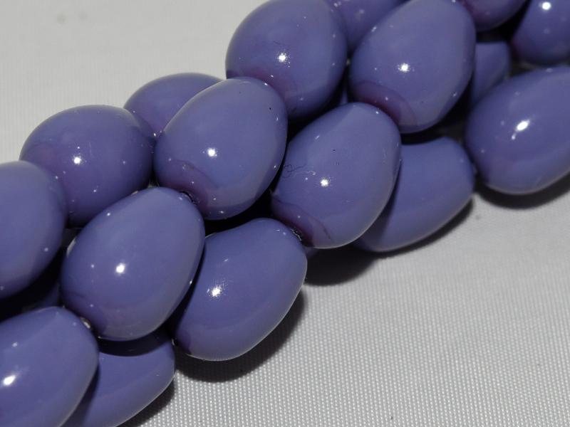 Glass drops 11x8 mm, Light Plum, Czech Glass