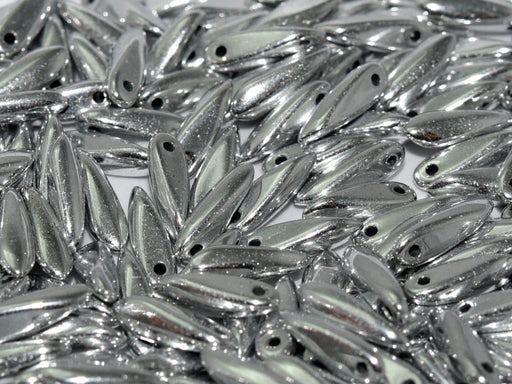 Dagger Beads 3x11 mm, Crystal Labrador Full, Czech Glass