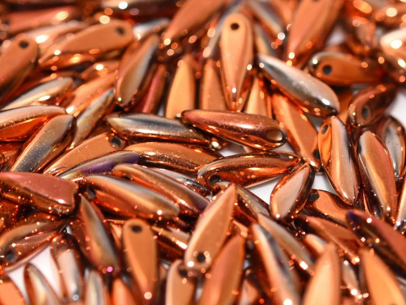 Dagger Beads 3x11 mm, Crystal Sunset Full, Czech Glass