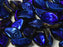 Leaves Beads 9x14 mm, Crystal Full Azuro, Czech Glass