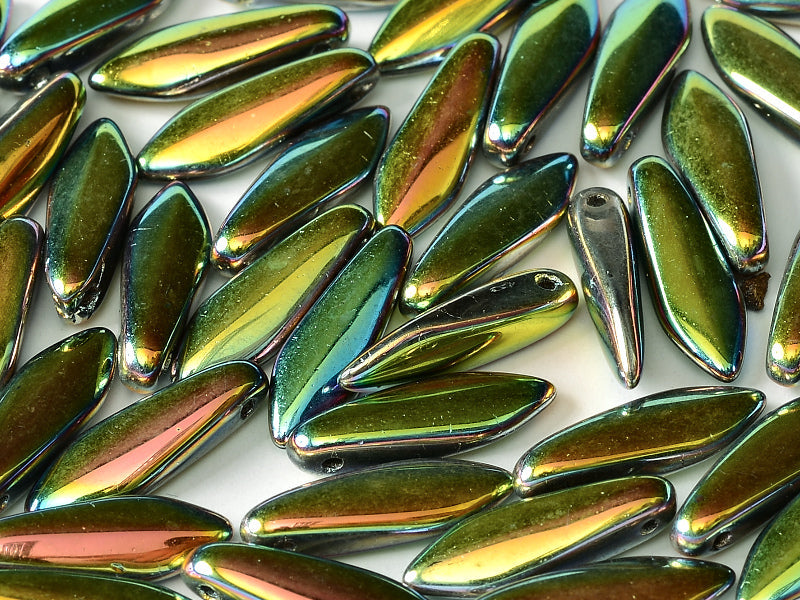 Dagger Beads 5x16 mm, Crystal Marea, Czech Glass