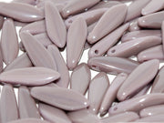 Dagger Beads 5x16 mm, Opaque Lilac Full Velvet, Czech Glass