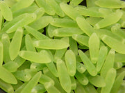 Dagger Beads 5x16 mm, Olivine Matted, Czech Glass