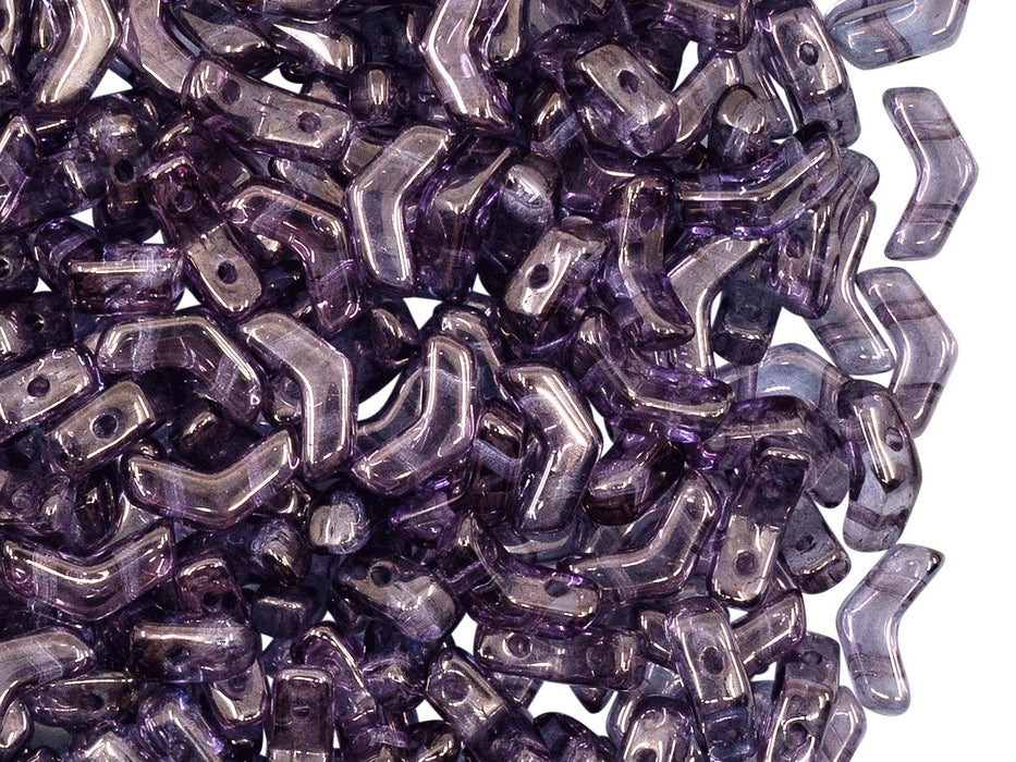 Arrow® Beads 5x8 mm, 2 Holes, Crystal Vega Luster, Czech Glass