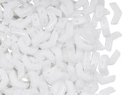 Arrow® Beads 5x8 mm, 2 Holes, Chalk White, Czech Glass