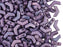 Arrow® Beads 5x8 mm, 2 Holes, Chalk Lumi Purple, Czech Glass