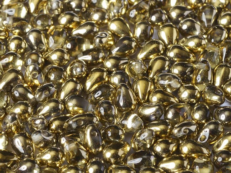 Teardrop Beads 9x6 mm, Crystal Amber, Czech Glass