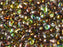 Teardrop Beads 9x6 mm, Crystal Magic Green, Czech Glass