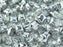 WibeDuo® Beads 8x8 mm, 2 Holes, Crystal Labrador, Czech Glass