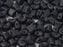 WibeDuo® Beads 8x8 mm, 2 Holes, Jet Black Matte, Czech Glass