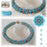 50 pcs Khéops® Par Puca® 2-hole Beads, Triangle 6mm, Opaque Blue Turquoise, Czech Glass