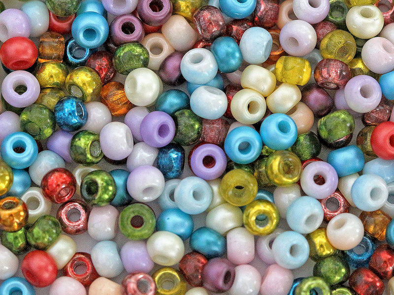 Pony Beads 5.5 mm, Mega Mix, Czech Glass