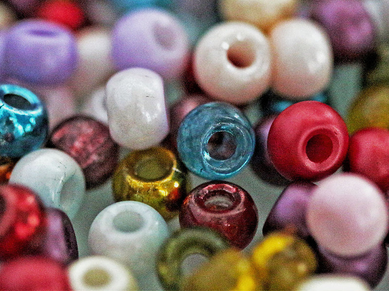 50 pcs Pony Beads 5.5 mm, Mega Mix, Czech Glass