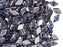 30 pcs Diamonduo™ Beads 5x8 mm, 2 Holes, Crystal Prismatic Stormy seas, Czech Glass