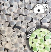 Diamonduo™ Beads 5x8 mm, 2 Holes, Crystal Matte Glow in the Dark, Czech Glass