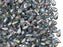 600 pcs 2-hole DropDuo® Beads, 3x6mm, Crystal Silver Rainbow, Czech Glass