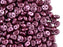 50 pcs 2-hole Es O® Beads ESTRELA, 5mm, Alabaster Pastel Burgundy, Czech Glass