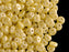 50 pcs 2-hole Es O® Beads ESTRELA, 5mm, Alabaster Powder Yellow, Czech Glass