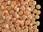 50 pcs 2-hole Es O® Beads ESTRELA, 5mm, Alabaster Powder Pale Orange, Czech Glass