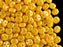 50 pcs 2-hole Es O® Beads ESTRELA, 5mm, Alabaster Powder Dark Yellow, Czech Glass