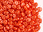 50 pcs 2-hole Es O® Beads ESTRELA, 5mm, Alabaster Powder Hot Orange, Czech Glass
