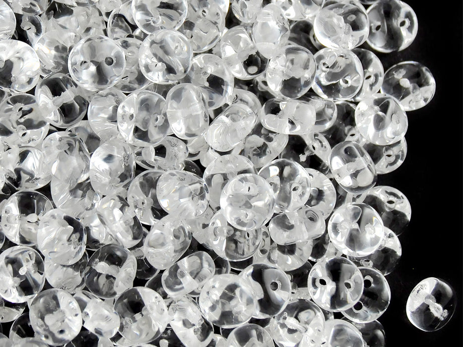 50 pcs 2-hole Es O® Beads ESTRELA, 5mm, Crystal, Czech Glass