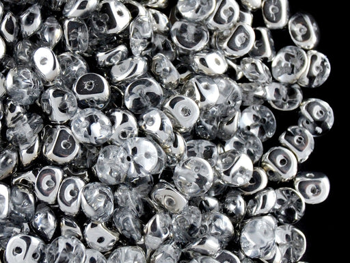 50 pcs 2-hole Es O® Beads ESTRELA, 5mm, Crystal Labrador, Czech Glass