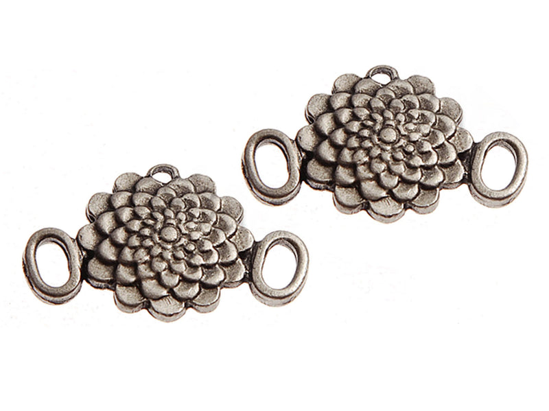 1 pc Connector Charm, 25x16mm, Antique Silver