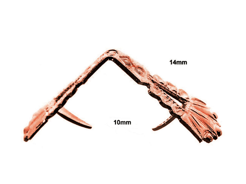 1 pc Pinch Bail, 14x10mm, Antique Copper