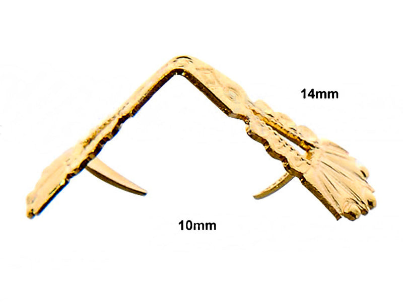 1 pc Pinch Bail, 14x10mm, Gold Plated